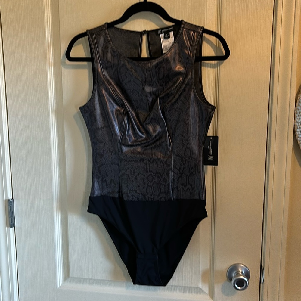 INC women’s snake print body suit